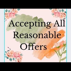 Let’s Posh! All reasonable offers accepted.